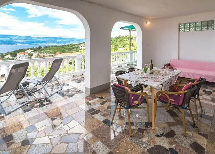 With Private Pool And Beautiful Sea View - By Traveler Tourist Agency Krk - Id 2106 Vrbnik (Primorje-Gorski Kotar)