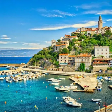 With Private Pool And Beautiful Sea View - By Traveler Tourist Agency Krk - Id 2106 Vrbnik