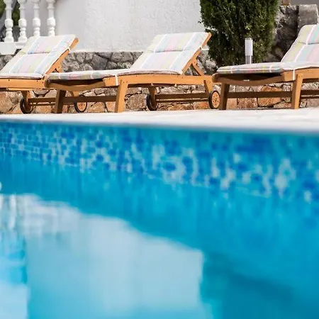 With Private Pool And Beautiful Sea View - By Traveler Tourist Agency Krk - Id 2106 *