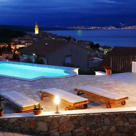 With Private Pool And Beautiful Sea View - By Traveler Tourist Agency Krk - Id 2106 Vrbnik (Primorje-Gorski Kotar)