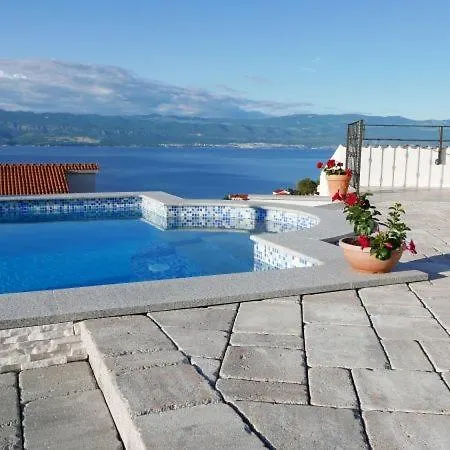 With Private Pool And Beautiful Sea View - By Traveler Tourist Agency Krk - Id 2106 Vrbnik