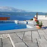 With Private Pool And Beautiful Sea View - By Traveler Tourist Agency Krk - Id 2106 Vrbnik (Primorje-Gorski Kotar)