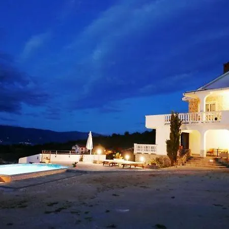 With Private Pool And Beautiful Sea View - By Traveler Tourist Agency Krk - Id 2106 Apartament *
